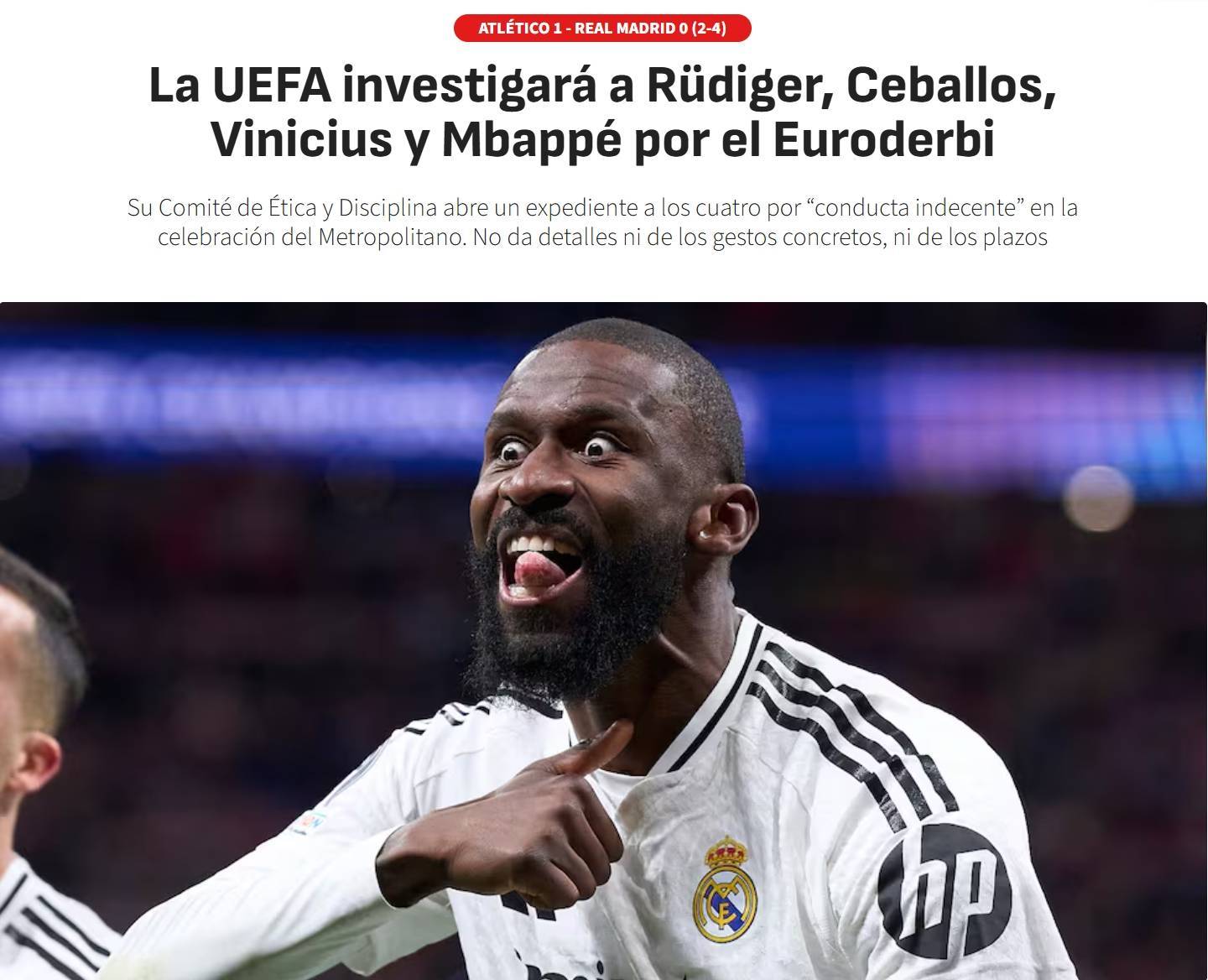 恐缺战阿森纳！阿斯：若姆巴佩&amp;维尼修斯等人被停赛，皇马将上诉